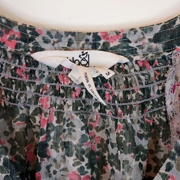 Black Poppy Boho Blouse - Picture 2 of 7